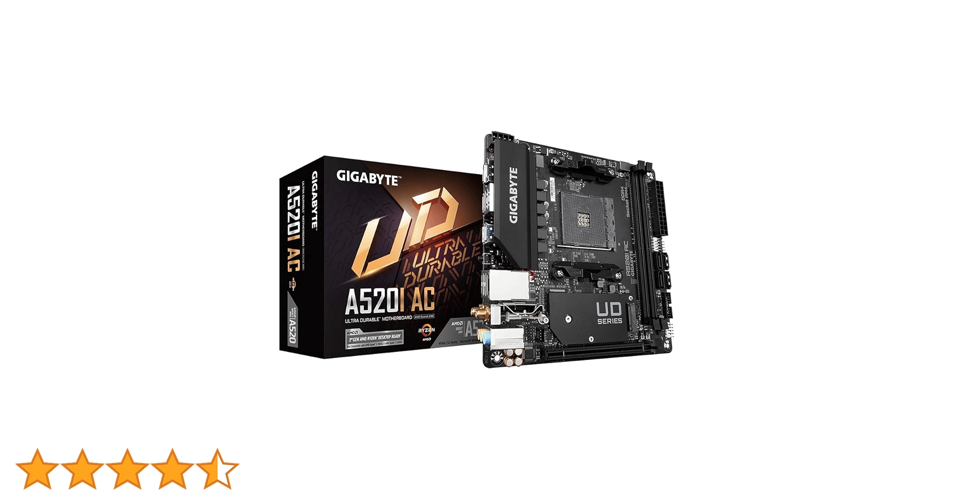 GIGABYTE A520I AC AMD A520 Socket AM4 Mini ITX DDR4-SDRAM